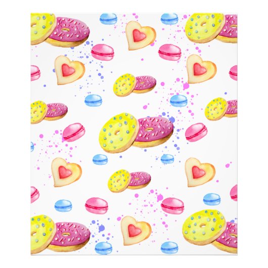Süße Donuts mit farbenfrohen Glasmustern Fotodruck (Vorne)