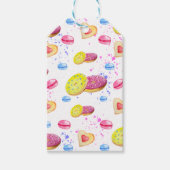 Süße Donuts mit farbenfrohen Glasmustern Geschenkanhänger (Vorderseite)