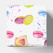 Süße Donuts mit farbenfrohen Glasmustern Geschenkschachtel (Oben)