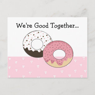 Süße Donuts mit Nachricht... Postkarte