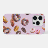 Süße Donuts Muster Handyhülle – Cute Farbige De iPhone Hülle (Rückseite (Horizontal))