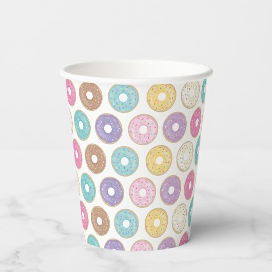 Süße Donuts Pappbecher (Rückseite)