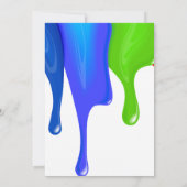 Süße Donuts, Regenbogenfarben, süßer erster Geburt Einladung (Rückseite)