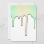 Süße Donuts, Regenbogenfarben, süßer erster Geburt Einladung (Rückseite)