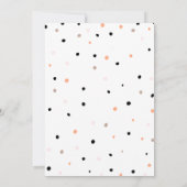 Süße Donuts, Regenbogenfarben, süßer erster Geburt Einladung (Rückseite)