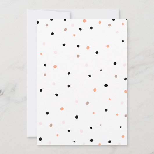 Süße Donuts, Regenbogenfarben, süßer erster Geburt Einladung (Rückseite)