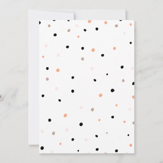 Süße Donuts, Regenbogenfarben, süßer erster Geburt Einladung (Rückseite)