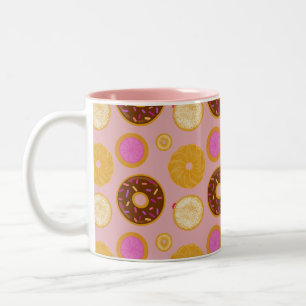 Süße Donuts-Tasse Zweifarbige Tasse