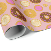 Süße Donuts-Verpackungspapier Geschenkpapier (Rolleneckpunkt)