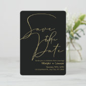 Süße Doodle-Hochzeit Save-the-Date-Einladung Einladung (Stehend Vorderseite)