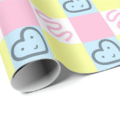 Süße Doodle-Nahtlos-Muster-Wrap-Papier Geschenkpapier (Rolleneckpunkt)