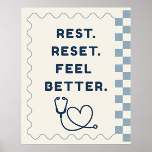 Süße Doodle-Ruhe, Zurücksetzen, Fühlen Sie Sich Be Poster