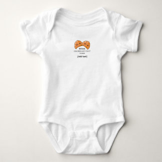 Süße Doppel-Croissants - Nationaler Croissant-Tag Baby Strampler