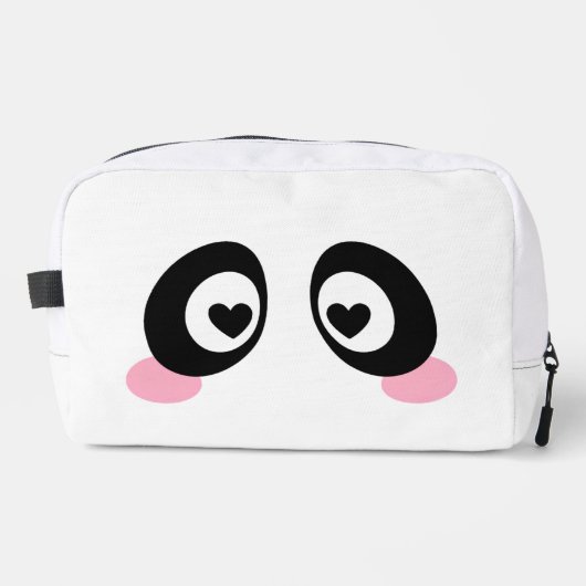 Süße doppelseitige Emoji-Kulturtasche Waschbeutel (Vorderseite)