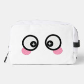 Süße doppelseitige Emoji-Kulturtasche Waschbeutel (Rückseite)