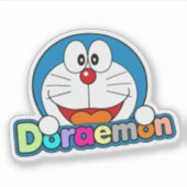 Süße Doraemon-Fanart Aufkleber (Vorderseite)