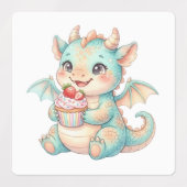 Süße Drachen Etiketten (Design 2)
