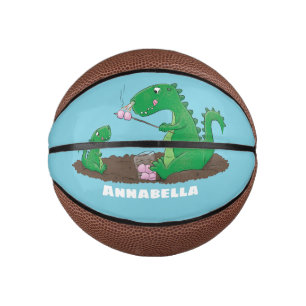 Süße Drachen rösten Marshmallows Mini Basketball