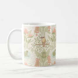 Süße Dschungel Frösche & Vögel Kaffeetasse