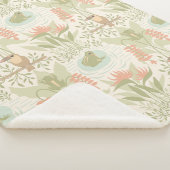Süße Dschungel Frösche & Vögel Sherpadecke (3/4)