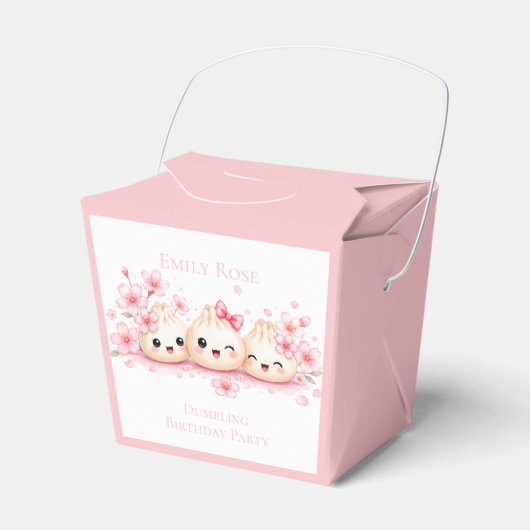 Süße Dumpling-Mädchen-Geburtstagsfeier-Mitgebrings Geschenkschachtel (Vorderseite)