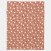 Süße Dusty Rose Daisy Blumenmuster-Wurfdecke Fleecedecke (Vorderseite)