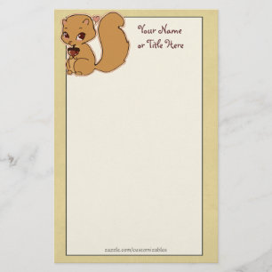 Süsse-Eichhörnchen-Briefpapier Briefpapier
