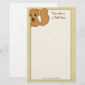 Süsse-Eichhörnchen-Briefpapier Briefpapier (Vorne/Hinten)
