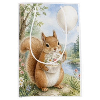 Süße Eichhörnchen Fantasievolle Waldgeburtstagsfei Mittlere Geschenktüte