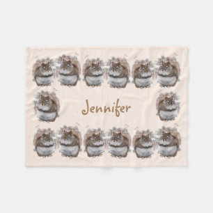 Süße Eichhörnchen Fleecedecke