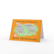 Süße Eichhörnchen Thanksgiving Freunde Gefaltet
