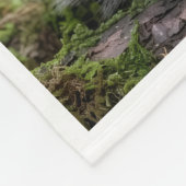 Süße Eichhörnchen und Blumen Wurfdecke Fleecedecke (Ecke)