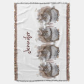 Süße Eichhörnchen-Wurfs-Decke Decke (Vorderseite Vertikal)