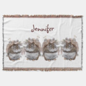 Süße Eichhörnchen-Wurfs-Decke Decke (Vorderseite)