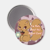 Süsse Eichhörnchenmagnet Magnet (Vorderseite/Rückseite)