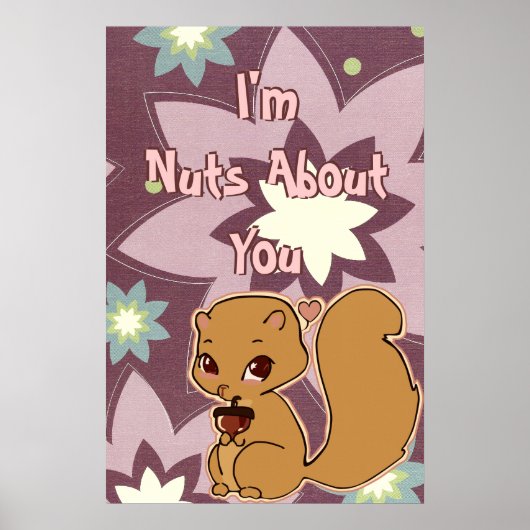 Süsse Eichhörnchenplakat Poster (Vorne)