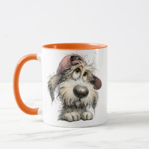 Süße eigenartige Hundzeichnung Tasse
