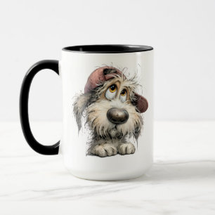 Süße eigenartige Hundzeichnung Tasse