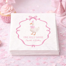 Süße Eine Alberne Gans Rosa Schleife Erster Geburt