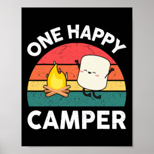 Süße Eine Glückliche Camper Kinder Kleinkind Mädch Poster