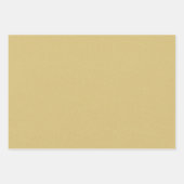 Süße einfache buttergelbe Chambray-Optik Geschenkpapier Set (Vorderseite 3)