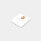 Süße einfache orange Katze Post-it Klebezettel (angewinkelt)