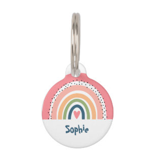 SÜßE EINFACHE REGENBOGEN-BOHO HAUSTIERMARKE