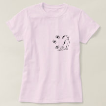 Süße einfache rosa Katze 