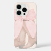 Süße einfache trendige rosa Schleife & Stiefel Äst Case-Mate iPhone Hülle (Rückseite)