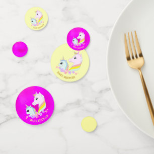 Süße Einhorn-Baby-Party Konfetti
