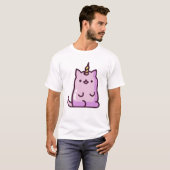 Süße Einhorn-Katze T-Shirt (Vorne ganz)