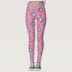 Süße Einhorn Leggings Rosa