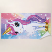Süße Einhorn-Regenbogen-Fantasie-Illustration