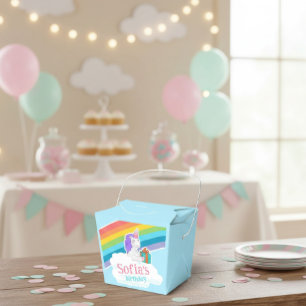 Süße Einhorn Regenbogen Geburtstagsfeier Geschenkschachtel